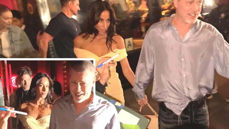 Brad Pitt and Ines De Ramon Step Out For Double Date With Bradley Cooper and Gigi Hadid